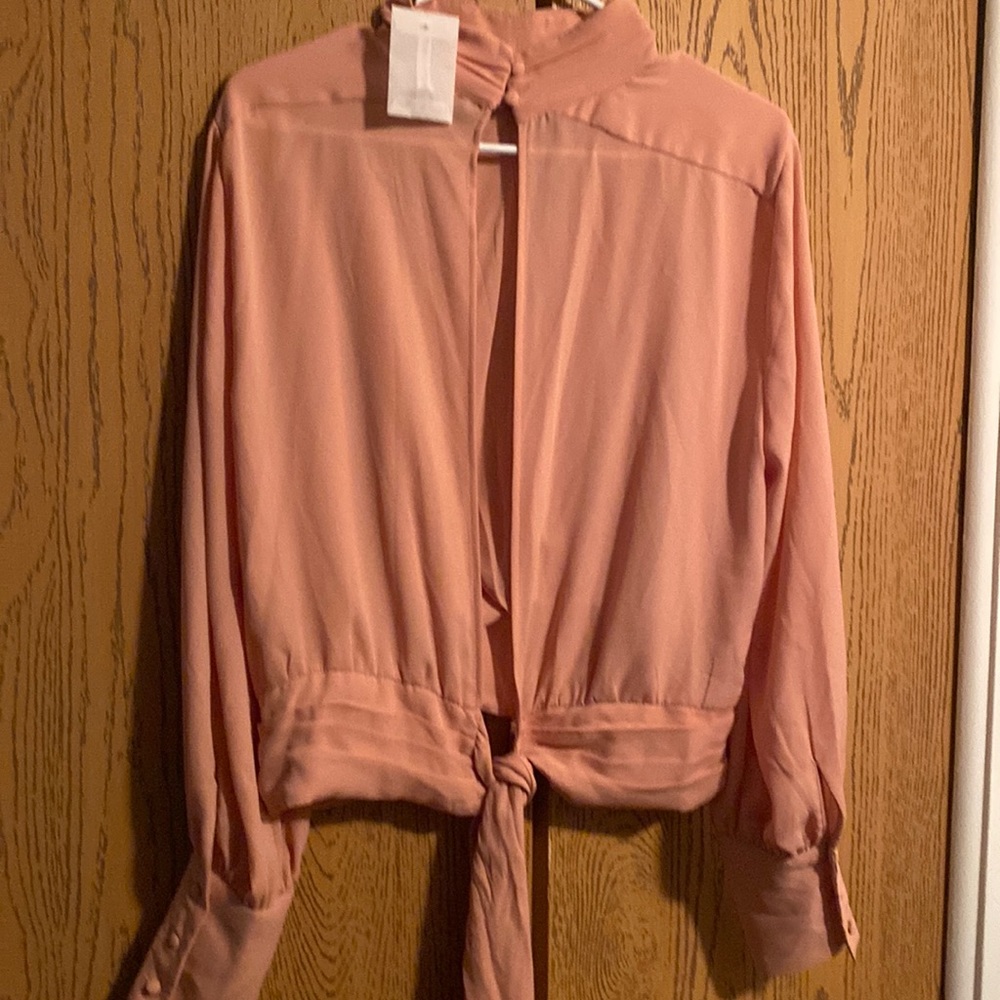 Peach shirt large/tall new